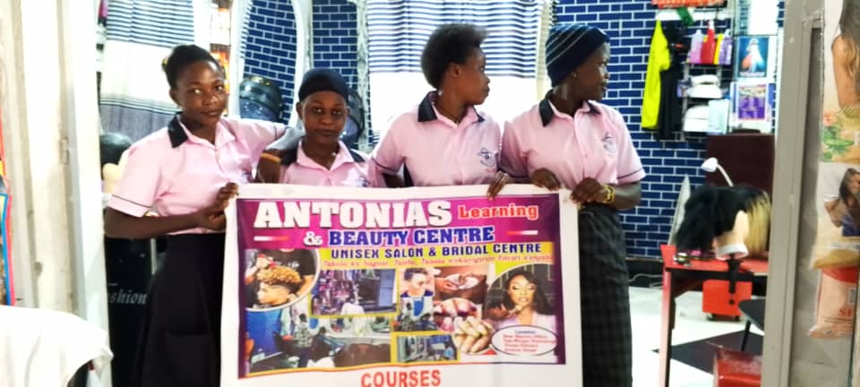 Hair dressing at Antonia's