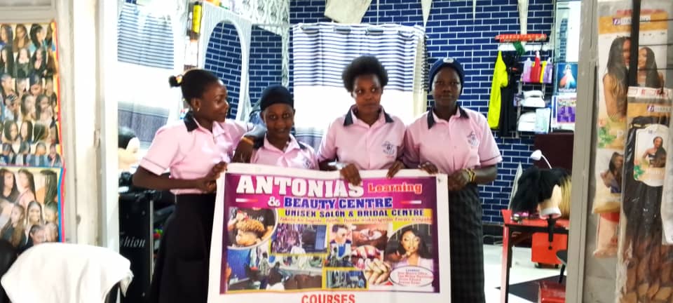 Hair dressing at Antonia's