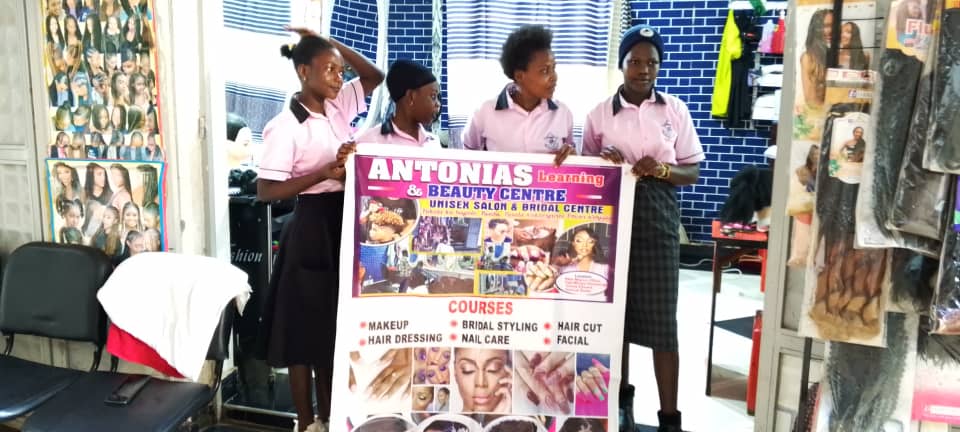 Hair dressing at Antonia's